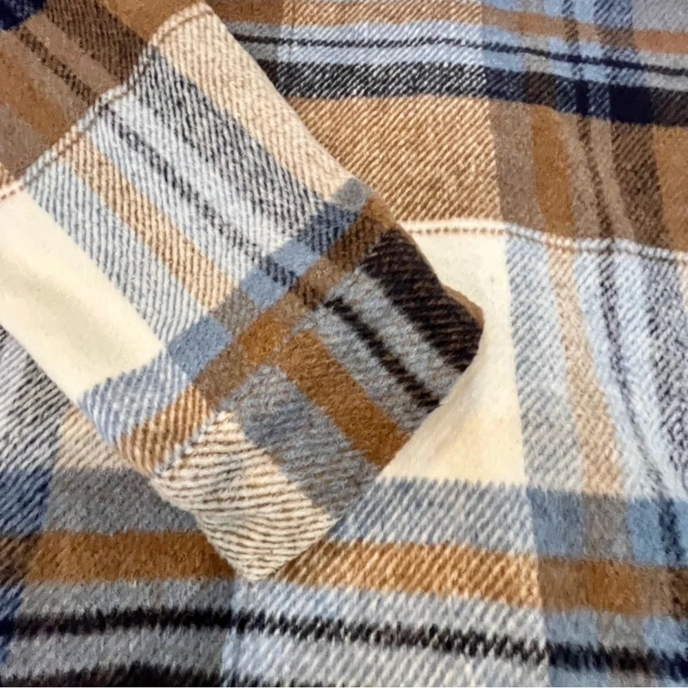 26 International Oversized Plaid Butten up Fleece Jacket Shaket Shirt. Women’s M - Picture 11 of 12